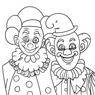 Fantasievolle Clowns Im Erstaunlichen Digitalen Zirkus Ausmalbild 59567-49445