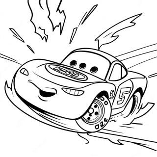 Cars 3 Lightning Mcqueen Rennaktion Ausmalbild 59606-49476