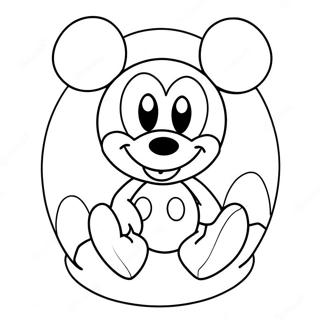 Mickey Mouse Osterei Ausmalbild 59617-49479