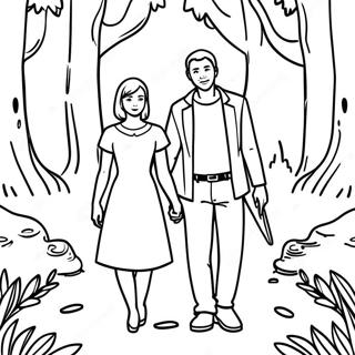 Emma Und Ray Im Wald Ausmalbild 59627-49493