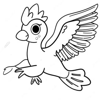 Majestatisches Articuno Fliegend Ausmalbild 59727-49569