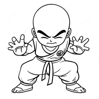 Krillin In Aktion Ausmalbild 59827-49654