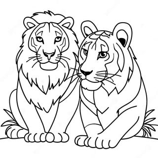 Lowe Und Tiger Ausmalbild 59856-49676