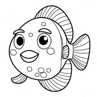 Glucklicher Pout Pout Fisch Ausmalbild 60047-49831