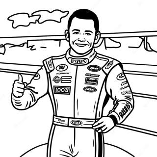 Kyle Larson Im Siegerkreis Ausmalbild 60227-49975