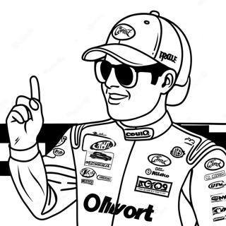 Kyle Larson Im Siegerkreis Ausmalbild 60227-49976