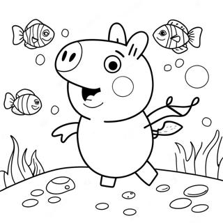 Peppa Wutz Unterwasserabenteuer Ausmalbild 60357-50077