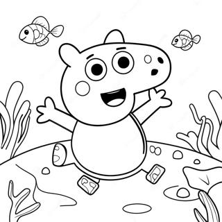 Peppa Wutz Unterwasserabenteuer Ausmalbild 60357-50078