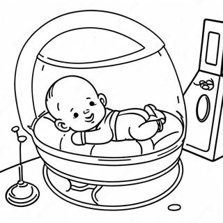 Nicu Baby Im Inkubator Ausmalbild 60396-50106