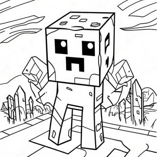 Minecraft Ghast Ausmalbild 60486-50179