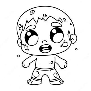 Niedlicher Chibi Zombie Ausmalbild 60607-50274