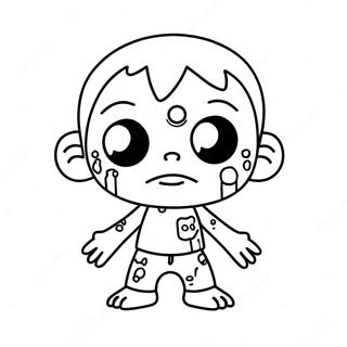 Niedlicher Chibi Zombie Ausmalbild 60607-50275