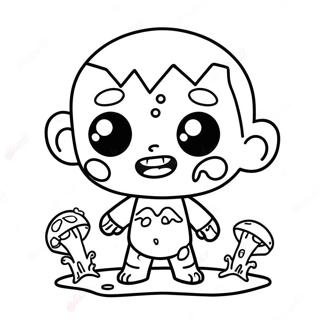 Niedlicher Chibi Zombie Ausmalbild 60607-50276