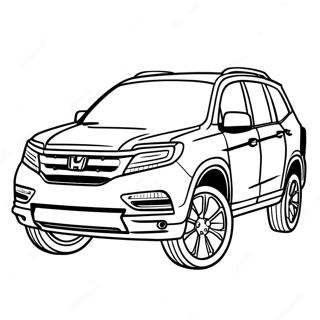 Honda Pilot Abenteuer Ausmalbild 60977-50584