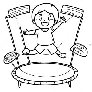 Trampolin Ausmalbilder