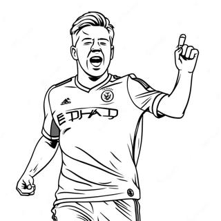 Kevin De Bruyne Action Shot Ausmalbild 61076-50640