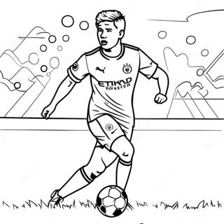 Kevin De Bruyne Dribbling Ausmalbild 61077-50649