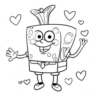 Spongebob Valentinstag Ausmalbild 61086-50653