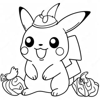 Halloween Pikachu Ausmalbilder