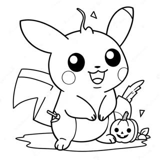 Halloween Pikachu Ausmalbild 6114-4883