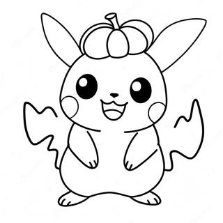 Pikachu Verkleidet Als Kurbis Ausmalbild 6115-4885