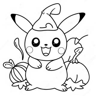 Pikachu Verkleidet Als Kurbis Ausmalbild 6115-4886