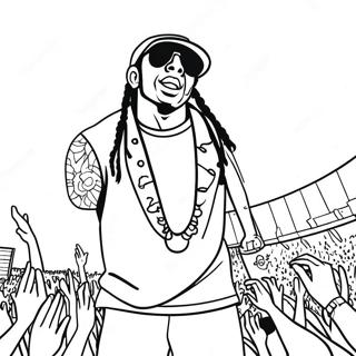 Lil Wayne Im Konzert Ausmalbild 61597-51063