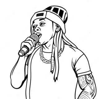 Lil Wayne Im Konzert Ausmalbild 61597-51064