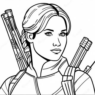 Katniss Everdeen Ausmalbilder