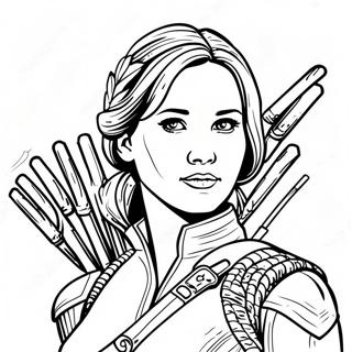 Katniss Everdeen Ausmalbild 61636-51104