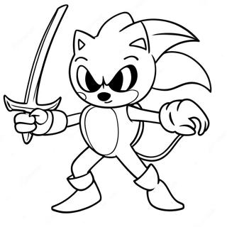 Excalibur Sonic Ausmalbilder