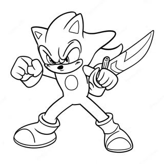 Excalibur Sonic In Aktion Ausmalbild 61717-51157