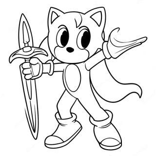 Excalibur Sonic In Aktion Ausmalbild 61717-51158