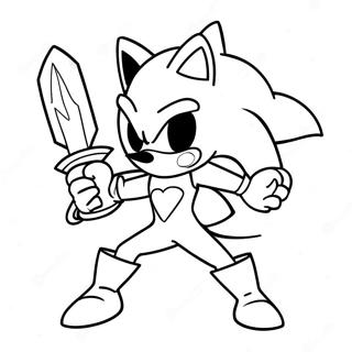 Excalibur Sonic In Aktion Ausmalbild 61717-51159