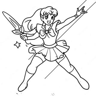 Sailor Jupiter In Kampfpose Ausmalbild 62518-51792