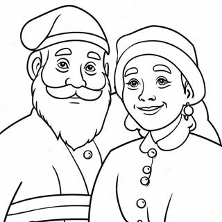 Ausmalbild Von Santa Und Mrs Claus 62577-51825