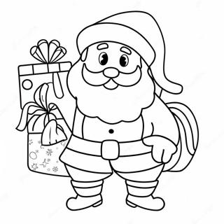 Frohlicher Santa Mit Geschenken Ausmalbild 62578-51838