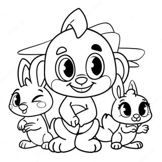 Niedliche Baby Looney Tunes Charaktere Ausmalbild 62618-51869