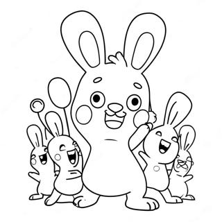 Rabbids Ausmalbild 62717-51942