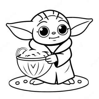 Baby Yoda Valentinstag Ausmalbild 62778-51994