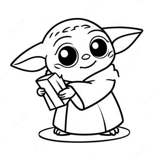 Baby Yoda Valentinstag Ausmalbild 62778-51995