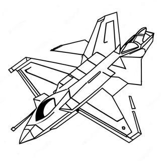 F22 Kampfjet Ausmalbilder