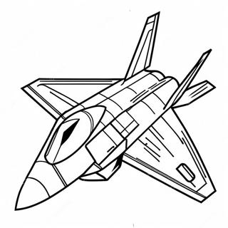 F22 Kampfjet Ausmalbild 62798-51998