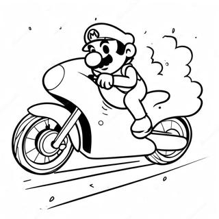 Mario Auf Motorrad Ausmalbilder