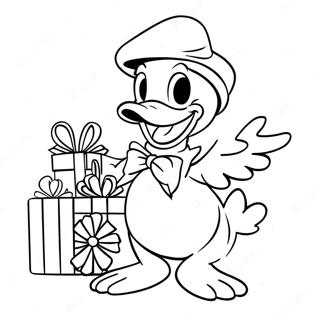 Donald Duck Weihnachtsausmalbild 62928-52102