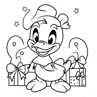 Donald Duck Weihnachtsausmalbild 62928-52104