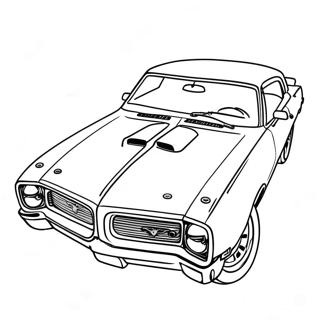 Pontiac Gto Muscle Car Ausmalbild 63050-52186