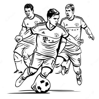 Bayern Munchen Spieler In Aktion Ausmalbild 63090-52226