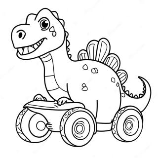 Dinosaurier Auto Ausmalbild 63319-52418