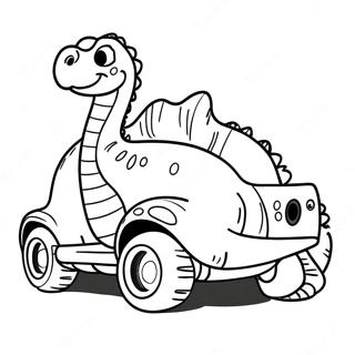 Dinosaurier Auto Ausmalbild 63319-52420